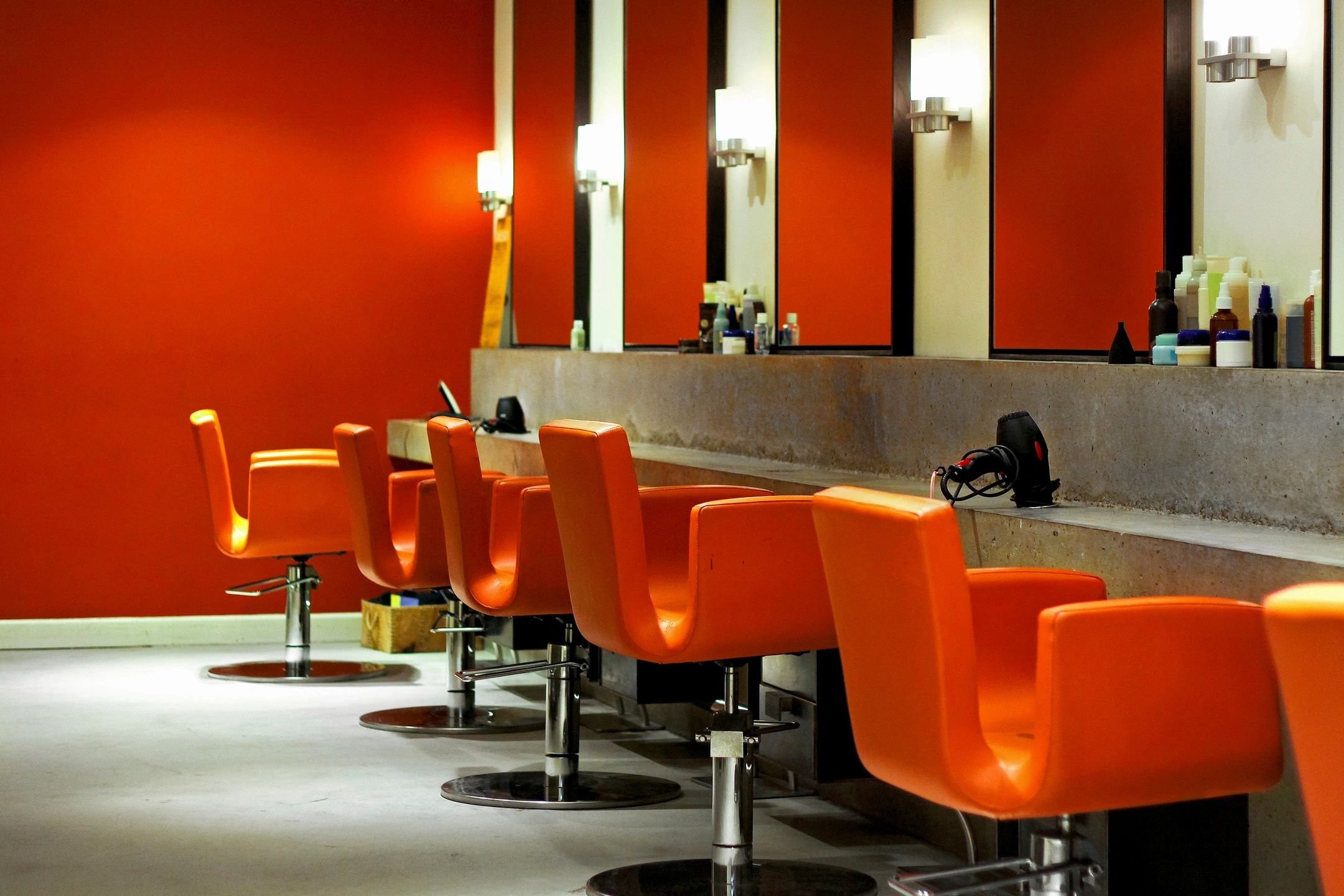 Professional salon interior